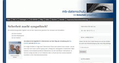 Desktop Screenshot of mb-datenschutz.de